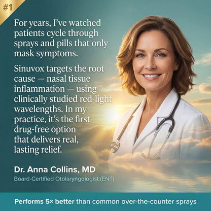 Sinovux Red Light Nasal Congestion Relief